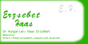 erzsebet haas business card