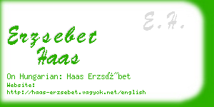 erzsebet haas business card